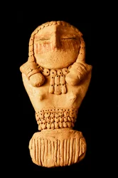 At the College of Eastern Utah Prehistoric Museum in Price, Utah the Fremont era Pilling Figurines, found near Range Creek by Clarence Pilling in 1950.