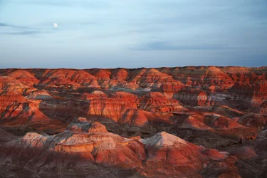 Colored rocks near Wu Cai Wan in the Gobi desert, Xinjiang, Western China