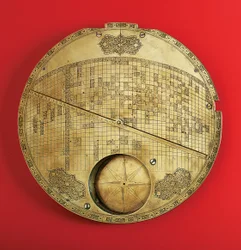 Islamic Mecca-centred world map, Safavid dynasty, from Isfahan
