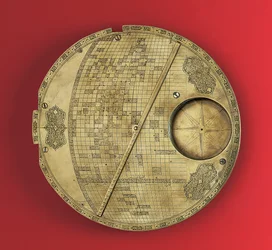 Islamic Mecca-Centred World Map, Safavid dynasty, from Isfahan