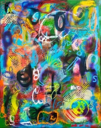 Vibrant Abstract Graffiti