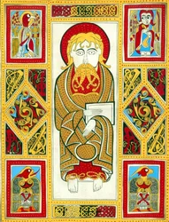Illustration from the The Book of Kells, 800