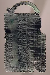 Plaque with Paleo-Venetian Alphabet Inscription