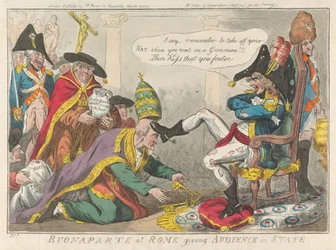 Bonaparte at Rome Giving Audience in State