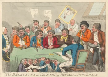 The Delegates in Council or Beggars on Horseback