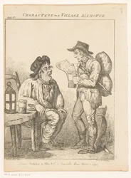 Two Men in a Village Alehouse in Derbyshire