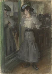 Girl in Front of a Mirror