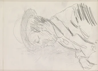 Portrait of an Unknown Man with Hat, in Profile