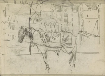 Cityscape with Horse