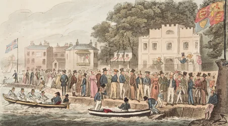 The Promenade at Cowes, from The English Spy