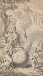 Frontispiece Vol. VII, No. I for 1775 from Town and Country Magazine