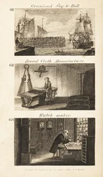 Trades in Regency England: Greenland Ship to Hull, Broad-Cloth Manufacture and Watchmaker