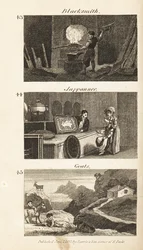 Trades in Regency England: Blacksmith, Japanner and Goats
