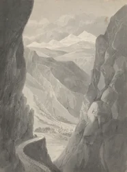 Pass of the Gemmi, Descending to Leukerbad, Switzerland