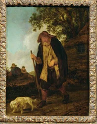 A Blind Man and His Dog