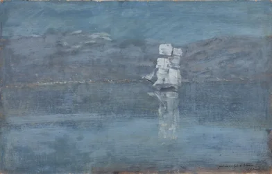 Landscape with a Sailing Boat