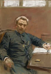 Portrait of the silent film actor Alexander Pavlovich Lensky, 1890s