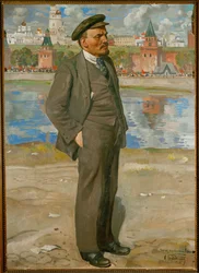 Lenin in front of the Kremlin, Moscow