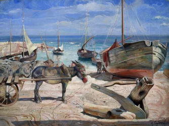 The Island of Capri. Painting by Isaak Brodsky (1884-1939)
