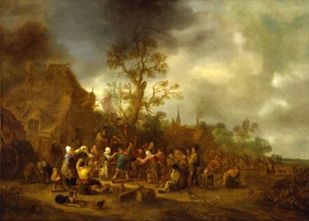 Peasants Merrymaking outside an Inn