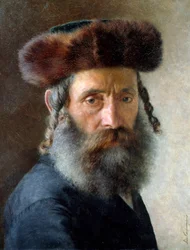 Portrait of a Rabbi in a Fur Hat