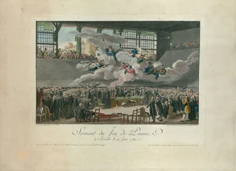 The Tennis Court Oath on 20 June 1789
