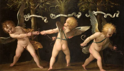 Allegory with winged cherubs, c. 1635