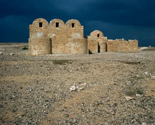 View of Qasr Amra, desert castles
