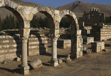 View of a colonnade, Umayyad Period