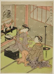 Snake, from the Series "Fashionable Twelve Signs of the Zodiac (Furyu juni shi)"