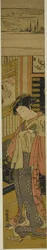 The Courtesan Kaoru of Chojiya Looking Down at a Love Letter on the Floor