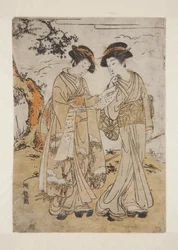Two Women Reading Letter