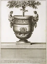 Bronze urns as used for citrus trees, illustration from 