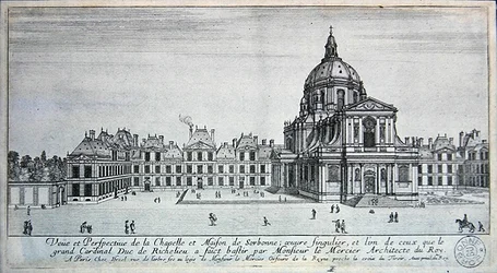View of the Chapel and Maison de Sorbonne (engraving)