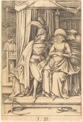 Couple Seated on a Bed, c. 1495-1503