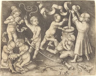 Seven Children at Play, c. 1490