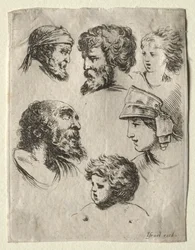 Book for Learning to Draw: Six Portrait Heads