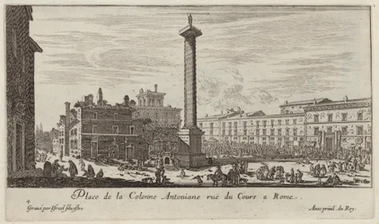 Place de la Colonne Antoniane, Rue du Cours in Rome