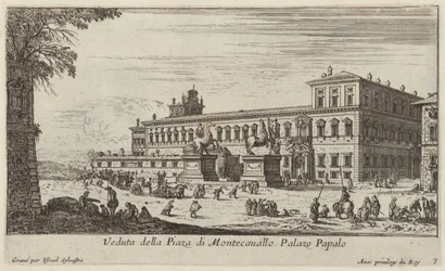 View of the Piazza di Montecavallo