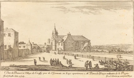 View of the Priory and Village of Croissy