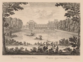 View of the Pond of Fontainebleau