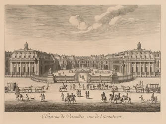 View of the Palace of Versailles from the Forecourt