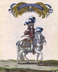The Prince of Conde as the Emperor of Turkey, Part of the Carousel Given by Louis XIV (1638-1715) in Front of the Tuileries, 5th June 1662