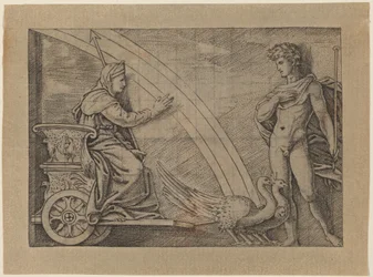 Juno in a Chariot Pulled by Peacocks