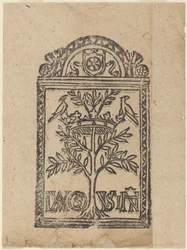 Tree with Crown and Two Birds