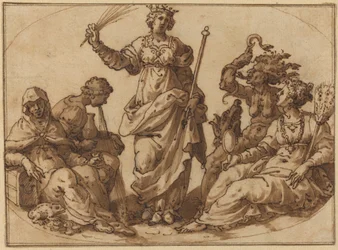 Virtue Triumphing over Vices