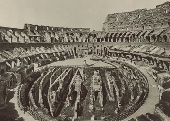 Flavian Amphitheatre or Coliseum with the new excavations