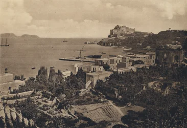 Naples: Baia, Panorama with the Castle