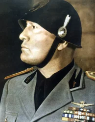 Portrait of Mussolini