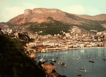 View of the City of Monaco, Facing the Homonymous Bay, in the Principality of Monaco, in France